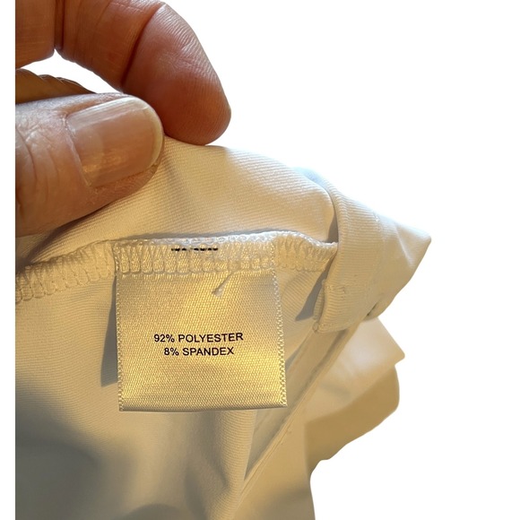 Womens Peter Millar White Golf Polo L Performance UPF 50 Sporty Resort Coastal - Picture 9 of 11